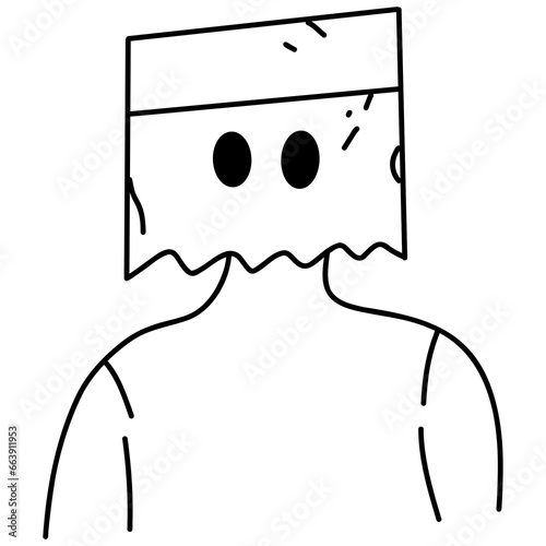 Halloween line painting, holiday festival illustration, easy hand drawn, sharp lines