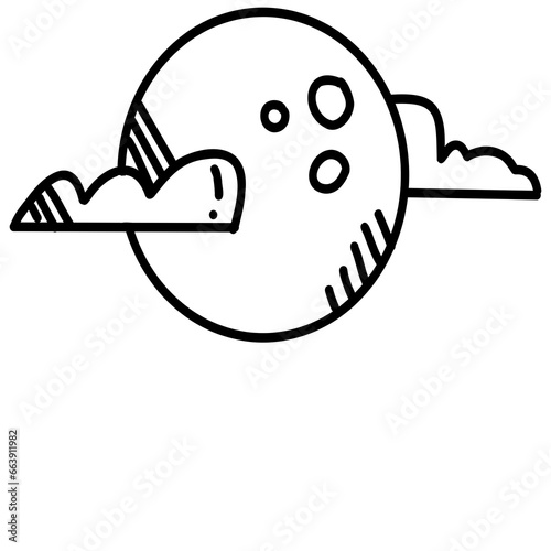 Halloween line painting, holiday festival illustration, easy hand drawn, sharp lines