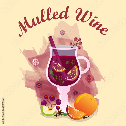 mulled wine_watercolor_inscription