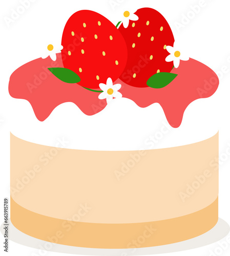cake with strawberry