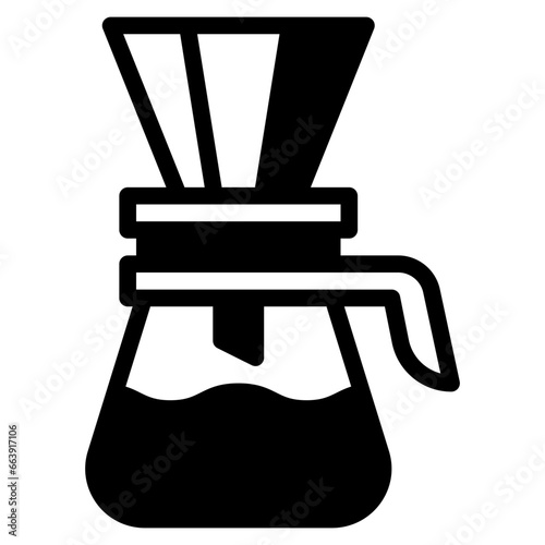 Coffee dripper icon photo