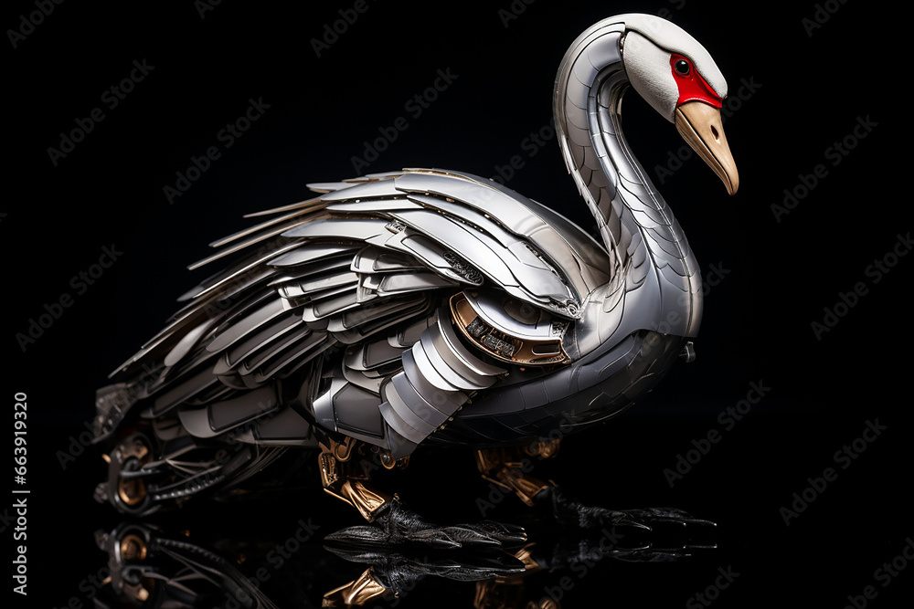 Fototapeta premium A robot swan
