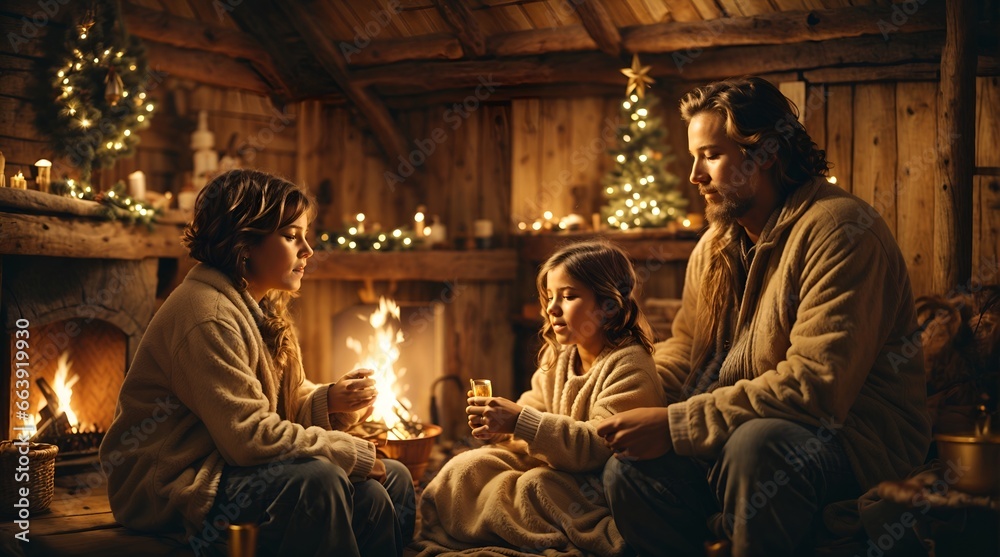 Obraz premium Weihnachten in der Familie