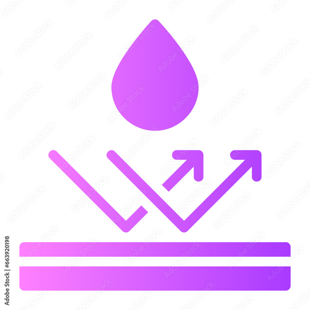 water resistant gradient icon water resistant gradient icon