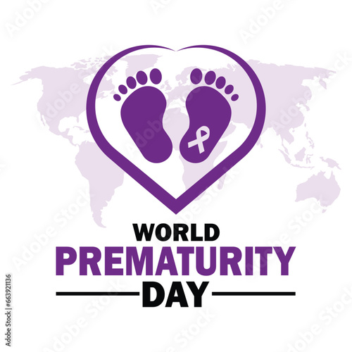 World Prematurity Day. Vector illustration Suitable for greeting card, poster and banner
