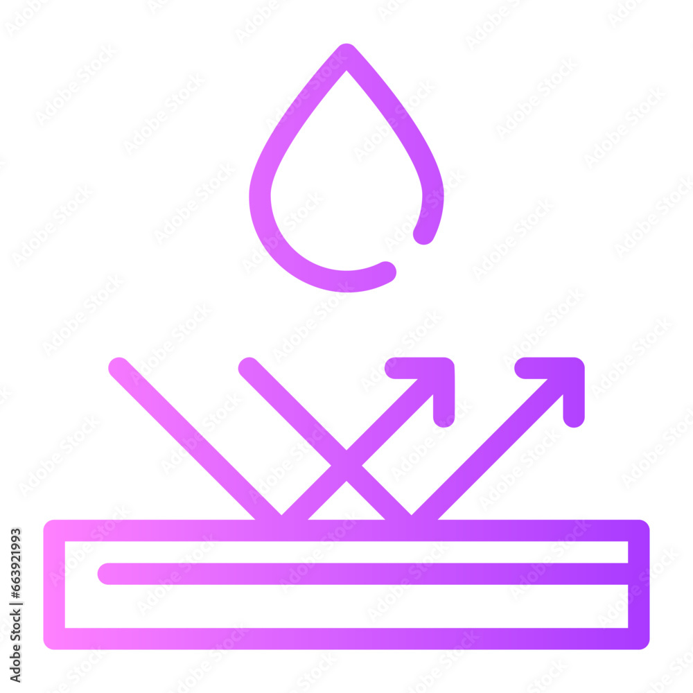 water resistant gradient icon water resistant gradient icon