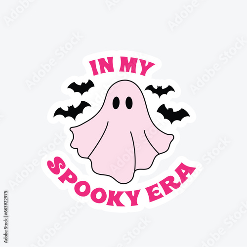 Halloween girly cute ghost spooky sticker