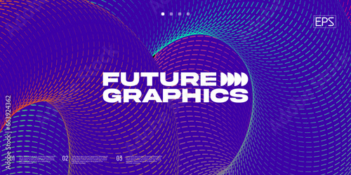 Creative backgorund with dotted pattern shape. Data funnel ai network background. 