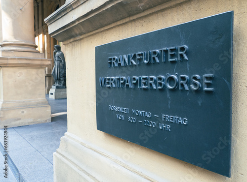 Frankfurter stock exchange
