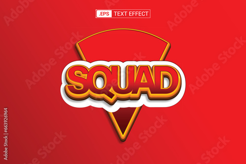 SQUAD or Squad Text Effect Template. 
