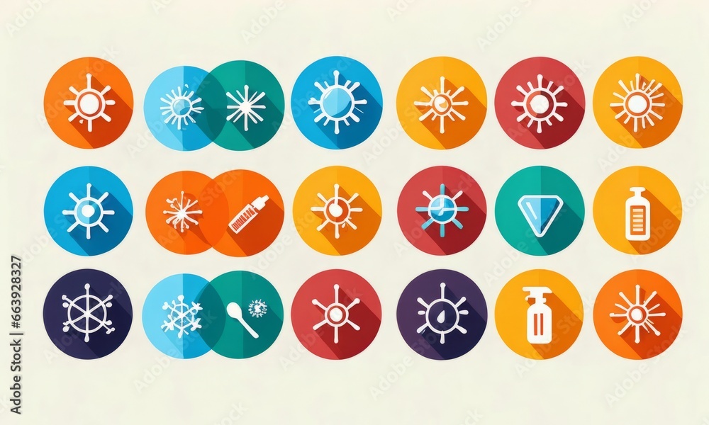 Icons, set of icons, pandemic epidemic infection and pollution concept, vector illustration icon. icons