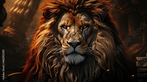 portrait of a lion © Suresh Thangavel