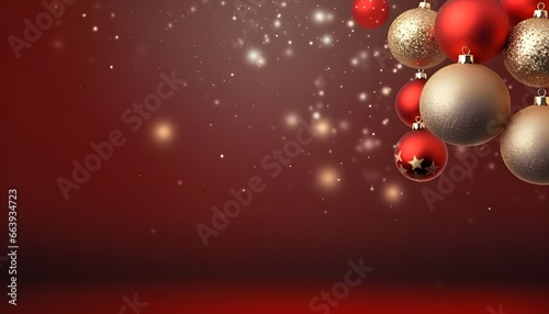 christmas background with red balls christmas  holiday  decoration  ball  card  xmas  celebration  winter  vector  snowflake  snow