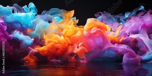 Liquid Dreams: Surreal and psychedelic oil patterns on water's surface, perfect for an abstract desktop wallpaper.