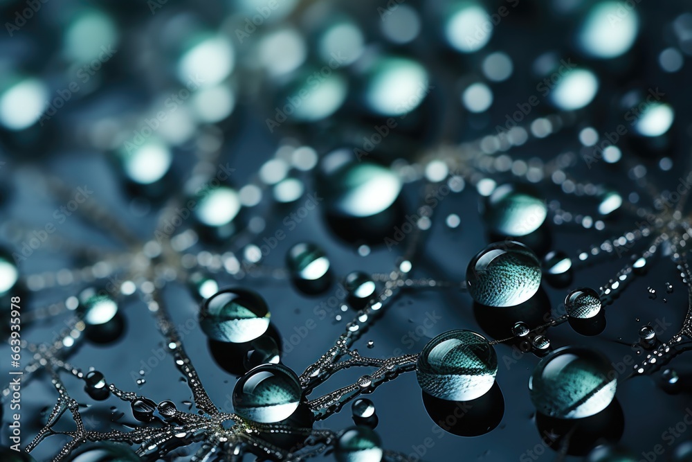 Web of Morning Dew: A mesmerizing abstract formed by rain-soaked spiderwebs glistening in the morning light, perfect for your desktop wallpaper. Web of Morning Dew: A mesmerizing abstract formed by rain-soaked spiderwebs glistening in the morning light, perfect for your desktop wallpaper.