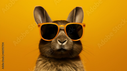 Cool Bunny in Sunglasses