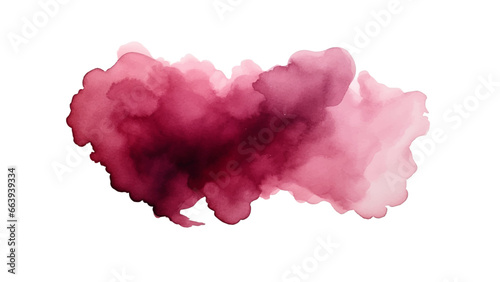 Watercolor burgundy abstract background. Watercolour maroon splash texture. Vector watercolour pattern.