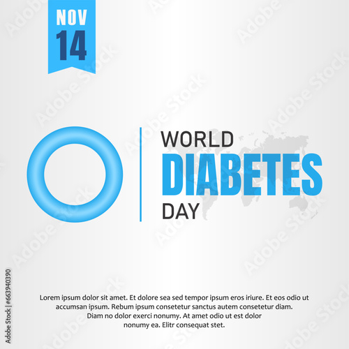 World Diabetes Day. diabetes awareness day. celebrated every year on November 14