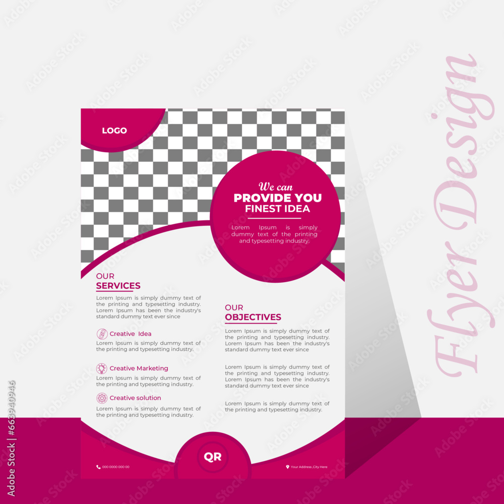 Fototapeta premium flyer, Layout design template, and cover design,Business Flyer,Vector flyer,marketing flyer,a4 flyer template,and modern design,a4 flyer template,perfect for creative professional business