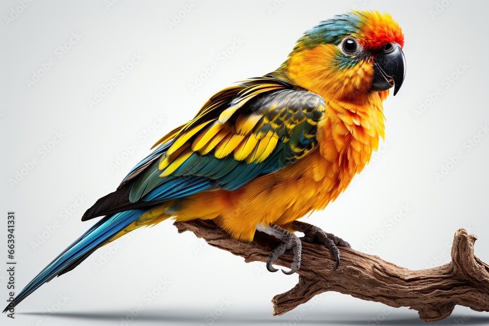 red and yellow macaw