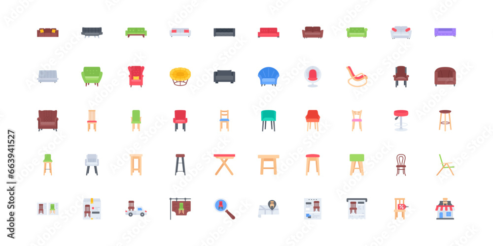 furniture icon set furniture icon set