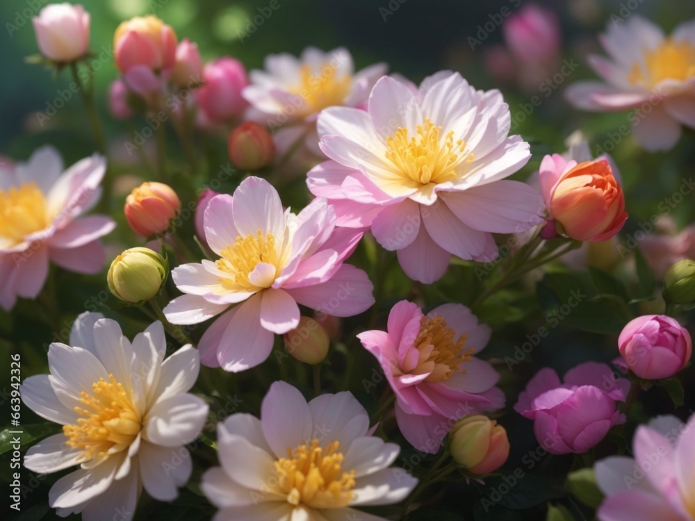 pink and white flowers pink and white flowers