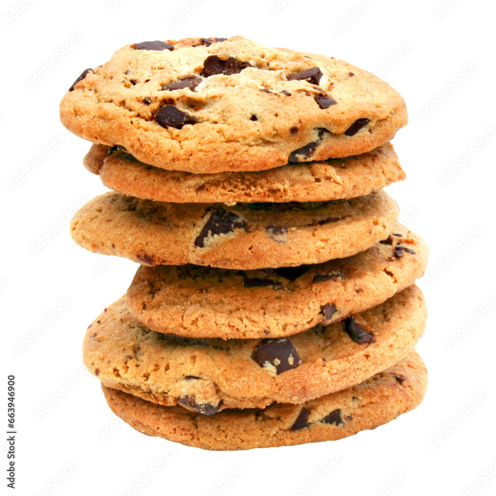 Chocolate cookies / Transparent background Chocolate cookies / Transparent background