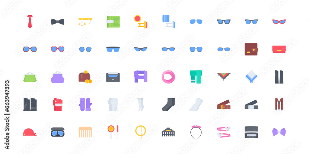 accessory icon set accessory icon set
