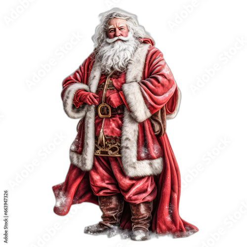 santa claus isolated on transparent or white background 