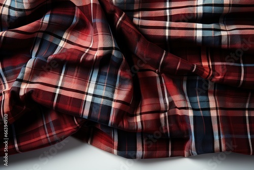 close up of a red and white shirt