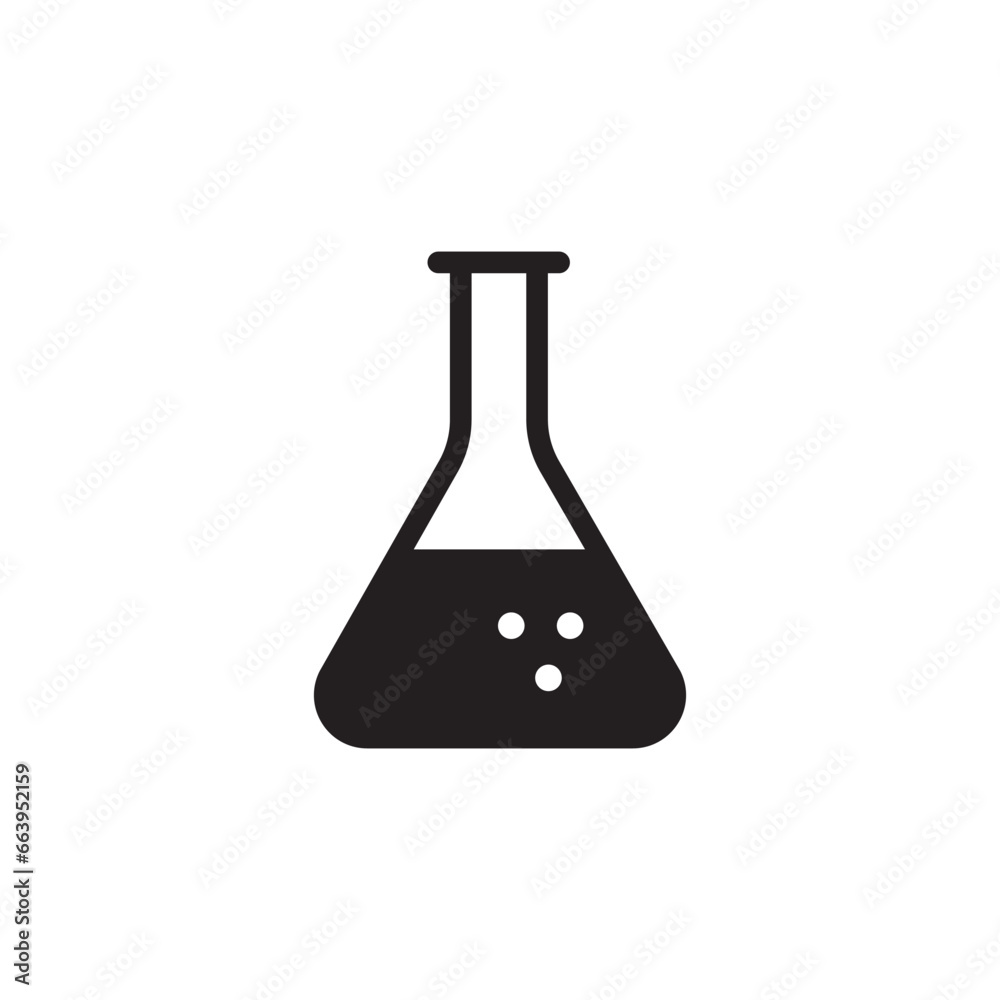 Flask icon. Chemical flask flat sign design. Glass flask symbol vector pictogram. UX UI icon Flask icon. Chemical flask flat sign design. Glass flask symbol vector pictogram. UX UI icon