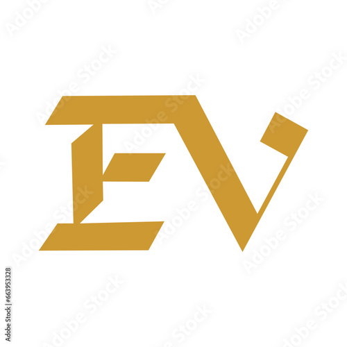 EV Alphabet Letter Initial Monogram logo vector, EV INITIAL, EV letter, EV monogram vector is perfect for company logos, stickers, business card designs, weddings and labels, etc.