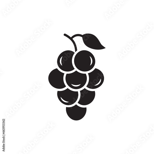 Grape icon. Grape flat sign design. Grape symbol vector pictogram. UX UI icon grape