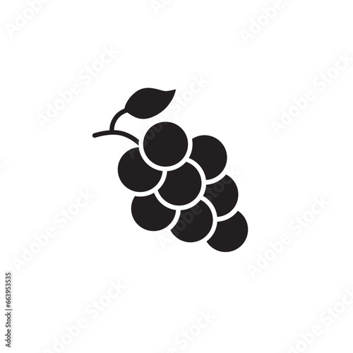 Grape icon. Grape flat sign design. Grape symbol vector pictogram. UX UI icon grape