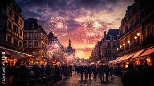 New Year eve in France