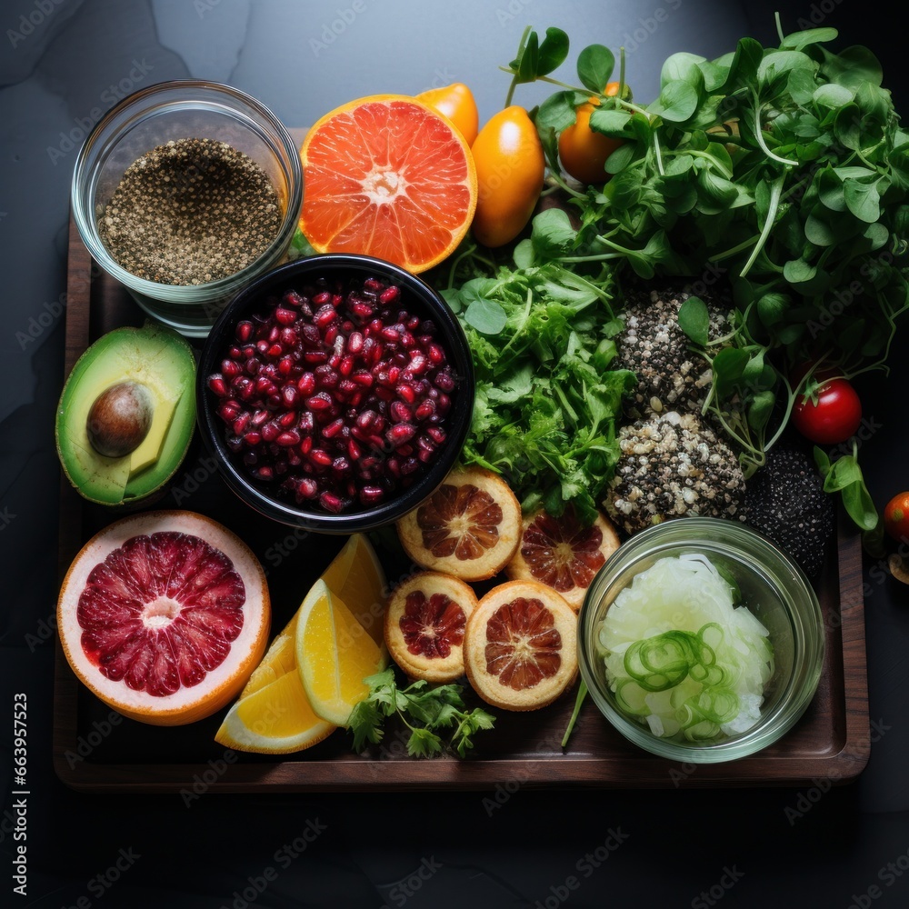 Vegan Winter Salad with Food a winter salad with quinoa