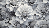 Gray Flower Pattern Background. Generative AI