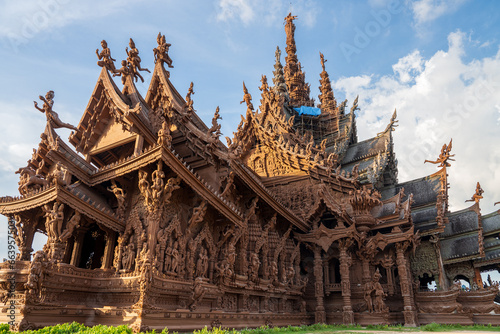 The Sanctuary of Truth Museum in Pattaya District Chonburi Thailand Asia