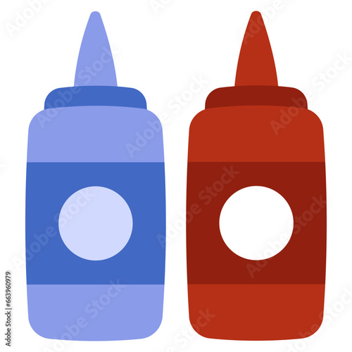 Premium download icon of ketchup bottles
