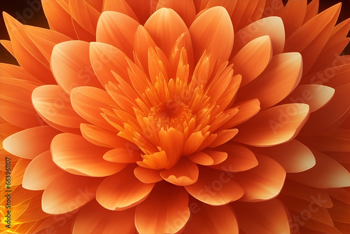 Closeup of a beautiful orange flower