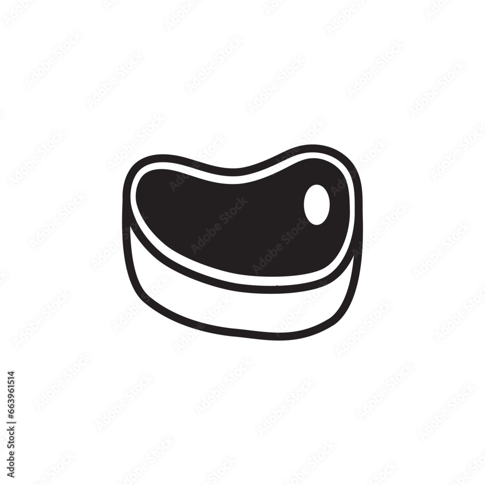 Meat vector icon. Steak flat sign design. Steak symbol pictogram. UX UI icon beef steak Meat vector icon. Steak flat sign design. Steak symbol pictogram. UX UI icon beef steak