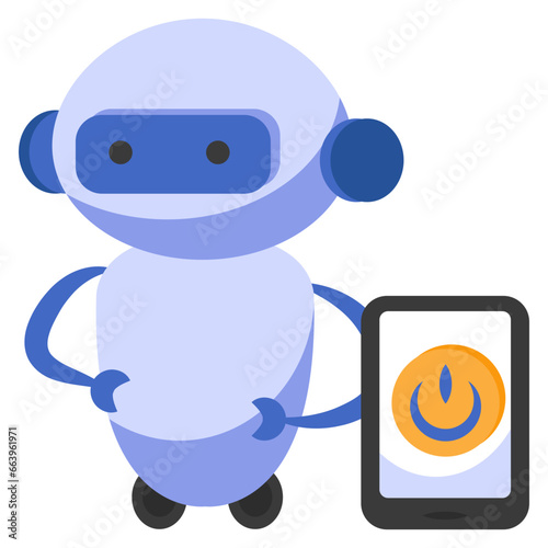 A premium download icon of mobile shutdown 