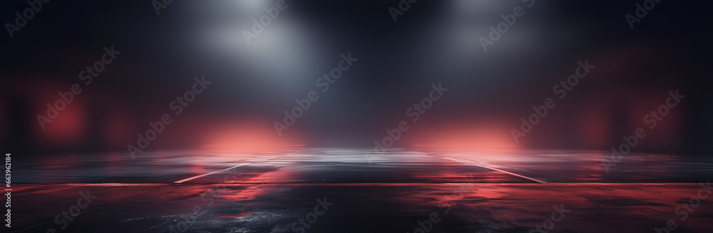 Dark gloomy empty street, smoke, smog, fog. Generation AI Dark gloomy empty street, smoke, smog, fog. Generation AI