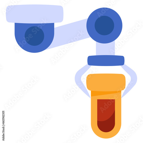 Modem design icon of robotic lab
