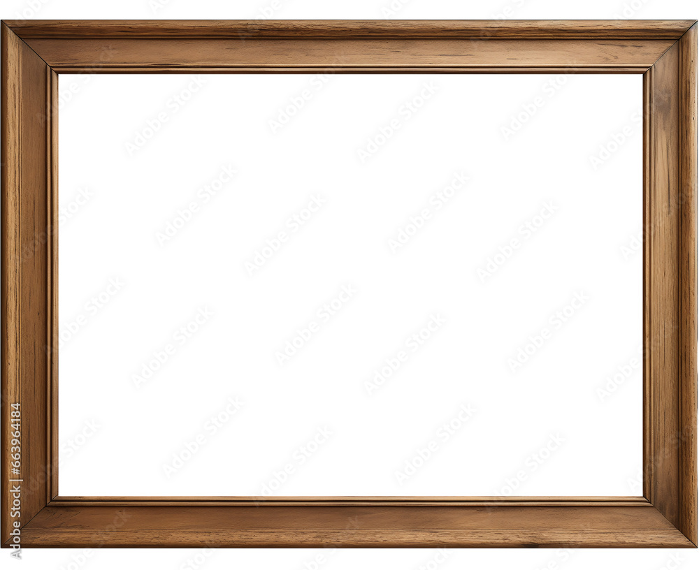 Obraz premium wood frame isolate transparent background