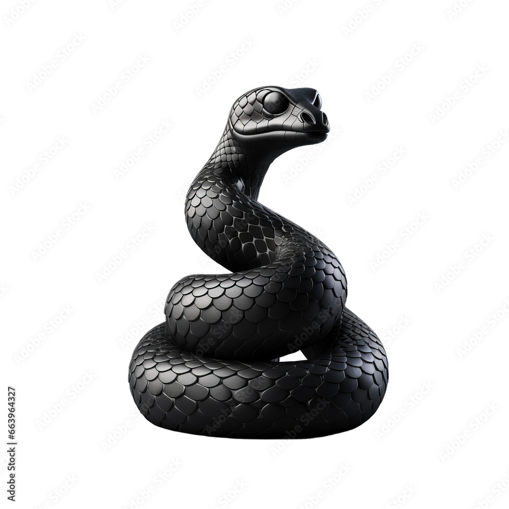 black snake isolated black snake isolated