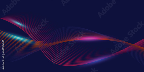 Abstract luxury golden lines curved overlapping on dark blue background. Premium award design template. Vector illustration eps 10