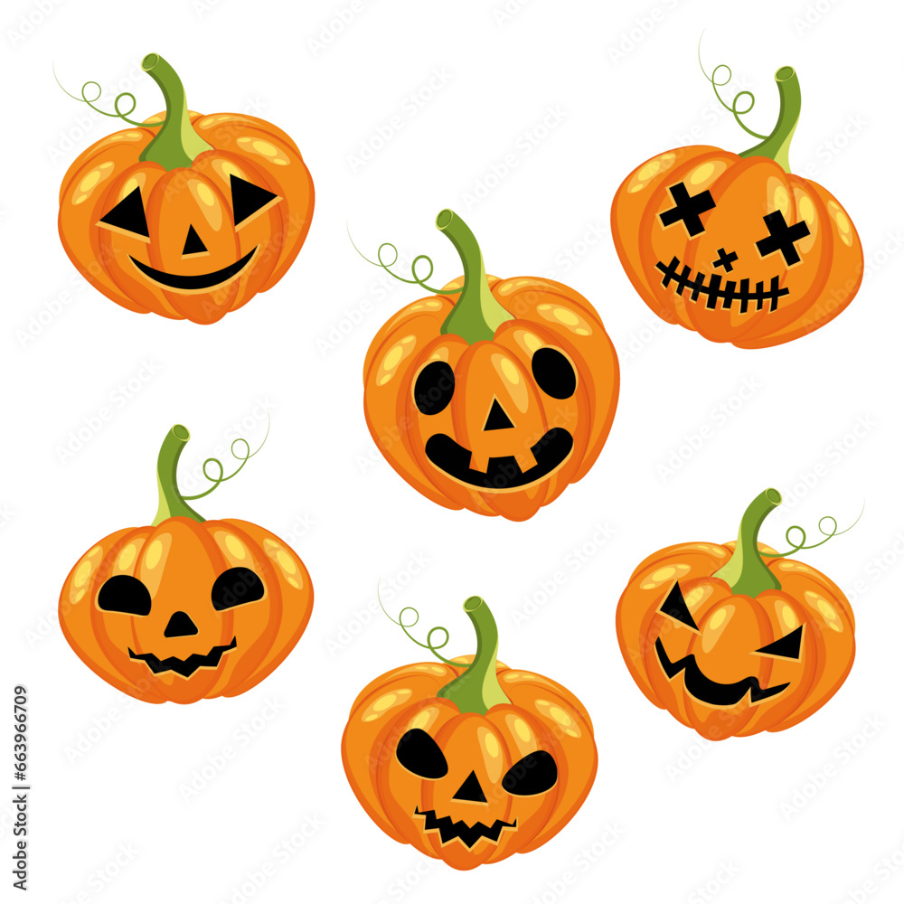 halloween pumpkin set halloween pumpkin set