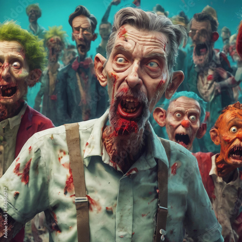 funny zombie people 