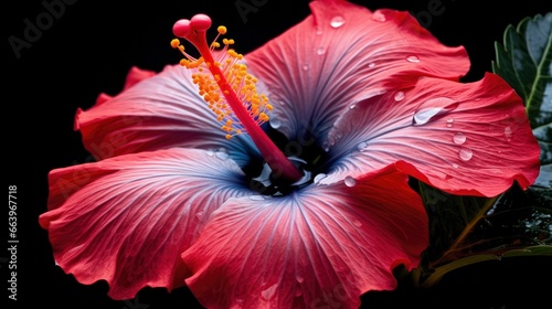 red hibiscus flower